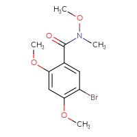 Chemical structure of 5-bromo-N,2,4-trimethoxy-N-methylbenzamide - CSSB20469536110