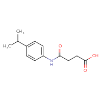 Chemical structure of 3-{[4-(propan-2-yl)phenyl]carbamoyl}propanoic acid - CSSB00000260593
