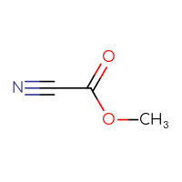 Chemical structure of methyl cyanoformate - CSSB00000059607