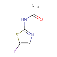 Chemical structure of N-(5-iodo-1,3-thiazol-2-yl)acetamide - CSSB00000050200