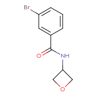 Chemical structure of 3-bromo-N-(oxetan-3-yl)benzamide - CSSB00012701852