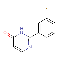 Chemical structure of 2-(3-fluorophenyl)-3,4-dihydropyrimidin-4-one - CSSB00011331868