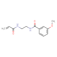 Chemical structure of N-{2-[(3-methoxyphenyl)formamido]ethyl}prop-2-enamide - CSSB02000910245