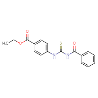 Chemical structure of ethyl 4-{[(phenylformamido)methanethioyl]amino}benzoate - CSSB00020581154