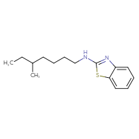 Chemical structure of N-(5-methylheptyl)-1,3-benzothiazol-2-amine - CSSB00000681085