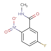 Chemical structure of 5-fluoro-N-methyl-2-nitrobenzamide - CSSB00011363385