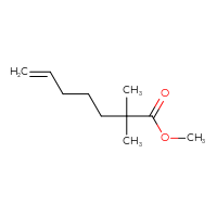 Chemical structure of methyl 2,2-dimethylhept-6-enoate - CSSB00010999530
