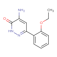Chemical structure of 4-amino-6-(2-ethoxyphenyl)-2,3-dihydropyridazin-3-one - CSSB00134015943