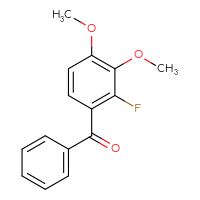 Chemical structure of (2-fluoro-3,4-dimethoxyphenyl)(phenyl)methanone - CSSB20941206333