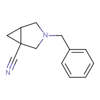 Chemical structure of 3-benzyl-3-azabicyclo[3.1.0]hexane-1-carbonitrile - CSSB00000100921