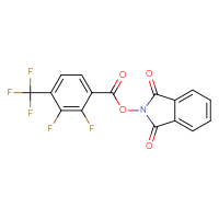 Chemical structure of 1,3-dioxo-2,3-dihydro-1H-isoindol-2-yl 2,3-difluoro-4-(trifluoromethyl)benzoate - CSSB17484212399