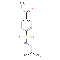 Chemical structure of N-methyl-4-[(2-methylpropyl)sulfamoyl]benzamide - CSSB00000622280