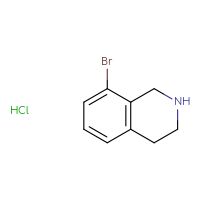 Chemical structure of 8-bromo-1,2,3,4-tetrahydroisoquinoline hydrochloride - CSSB00000687140