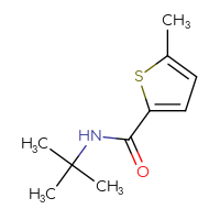 Chemical structure of N-tert-butyl-5-methylthiophene-2-carboxamide - CSSB00000171324
