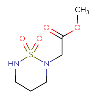 Chemical structure of methyl 2-(1,1-dioxo-1λ⁶,2,6-thiadiazinan-2-yl)acetate - CSSB00015457753