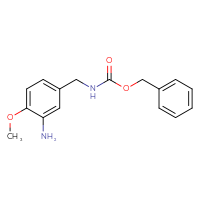 Chemical structure of benzyl N-[(3-amino-4-methoxyphenyl)methyl]carbamate - CSSB02516871361
