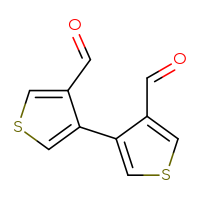 Chemical structure of [3,3'-bithiophene]-4,4'-dicarbaldehyde - CSSB00010003138