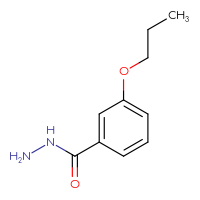 Chemical structure of 3-propoxybenzohydrazide - CSSB00011203515
