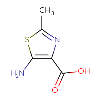 Chemical structure of 5-amino-2-methyl-1,3-thiazole-4-carboxylic acid - CSSB00012186983