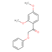 Chemical structure of 1-(2,4-dimethoxyphenyl)-2-phenoxyethan-1-one - CSSB00055165658