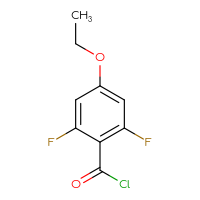 Chemical structure of 4-ethoxy-2,6-difluorobenzoyl chloride - CSSB00010381643