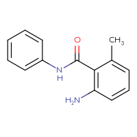 Chemical structure of 2-amino-6-methyl-N-phenylbenzamide - CSSB00126076547