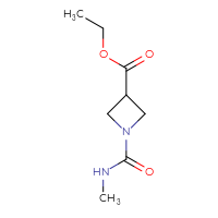 Chemical structure of ethyl 1-(methylcarbamoyl)azetidine-3-carboxylate - CSSB00154320202