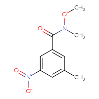 Chemical structure of N-methoxy-N,3-dimethyl-5-nitrobenzamide - CSSB00005567784