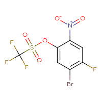 Chemical structure of 5-bromo-4-fluoro-2-nitrophenyl trifluoromethanesulfonate - CSSB00153818504