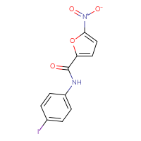 Chemical structure of N-(4-iodophenyl)-5-nitrofuran-2-carboxamide - CSSB00000581728