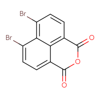 Chemical structure of 8,10-dibromo-3-oxatricyclo[7.3.1.0⁵,¹³]trideca-1(13),5,7,9,11-pentaene-2,4-dione - CSSB00020644345