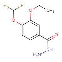 Chemical structure of 4-(difluoromethoxy)-3-ethoxybenzohydrazide - CSSB00015197801