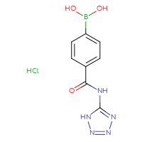Chemical structure of {4-[(1H-1,2,3,4-tetrazol-5-yl)carbamoyl]phenyl}boronic acid hydrochloride - CSSB00020605100