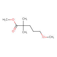 Chemical structure of methyl 5-methoxy-2,2-dimethylpentanoate - CSSB00153754689