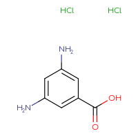 Chemical structure of 3,5-diaminobenzoic acid dihydrochloride - CSSB00020657858