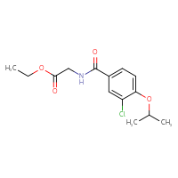 Chemical structure of ethyl 2-{[3-chloro-4-(propan-2-yloxy)phenyl]formamido}acetate - CSSB15131421939
