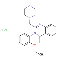 Chemical structure of 3-(2-ethoxyphenyl)-2-[(piperazin-1-yl)methyl]-3,4-dihydroquinazolin-4-one hydrochloride - CSSB14945374263