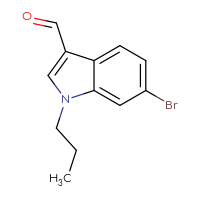 Chemical structure of 6-bromo-1-propyl-1H-indole-3-carbaldehyde - CSSB00010201314