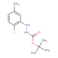 Chemical structure of N'-(2-iodo-5-methylphenyl)(tert-butoxy)carbohydrazide - CSSB21331811113