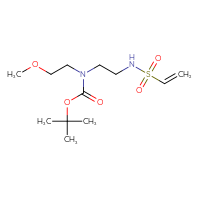 Chemical structure of tert-butyl N-(2-ethenesulfonamidoethyl)-N-(2-methoxyethyl)carbamate - CSSB00154437730