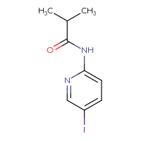 Chemical structure of N-(5-iodopyridin-2-yl)-2-methylpropanamide - CSSB00011202853