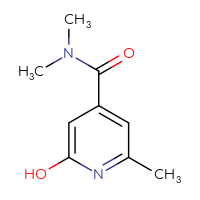 Chemical structure of 2-hydroxy-N,N,6-trimethylpyridine-4-carboxamide - CSSB00015458935