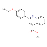 Chemical structure of methyl 2-(4-ethoxyphenyl)quinoline-4-carboxylate - CSSB00132839661