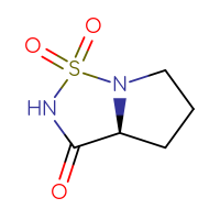 Chemical structure of (3aS)-hexahydro-1λ⁶-pyrrolo[1,2-b][1,2,5]thiadiazole-1,1,3-trione - CSSB00016168935