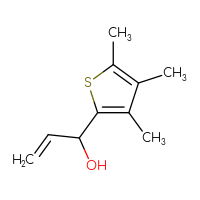 Chemical structure of 1-(3,4,5-trimethylthiophen-2-yl)prop-2-en-1-ol - CSSB02495501578