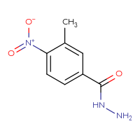 Chemical structure of 3-methyl-4-nitrobenzohydrazide - CSSB00000189799