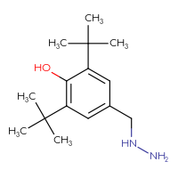 Chemical structure of 2,6-di-tert-butyl-4-(hydrazinylmethyl)phenol - CSSB00020652503