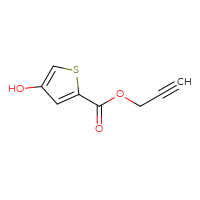Chemical structure of prop-2-yn-1-yl 4-hydroxythiophene-2-carboxylate - CSSB00015415566