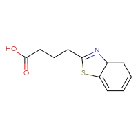 Chemical structure of 4-(1,3-benzothiazol-2-yl)butanoic acid - CSSB00000182738