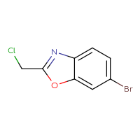 Chemical structure of 6-bromo-2-(chloromethyl)-1,3-benzoxazole - CSSB00000729449